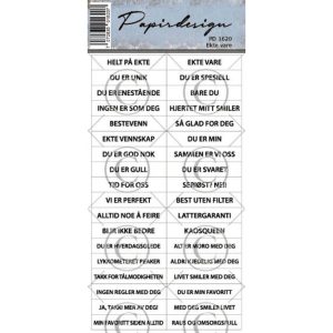 Papirdesign - Klistremerker - Ekte vare