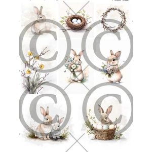 Papirdesign - Motivark A4 - Påskeklipp