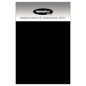 HobbyGros - Magnetic Sheets A4x2 Adhesive back - 0,5mm