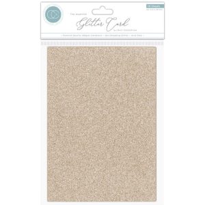 Craft Consortium - Glitter Card A4 - Champagne (10pk)