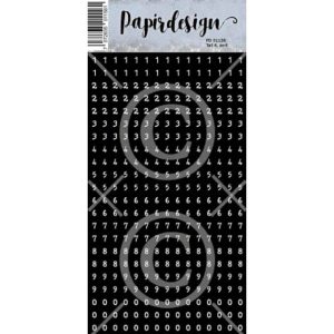 Papirdesign - Klistremerker - Tall 4, sort