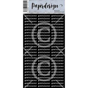 Papirdesign - Klistremerker: Gratulerer, 10 sort