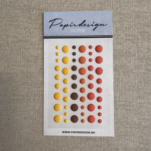 Papirdesign - Dotter: Rust, matte