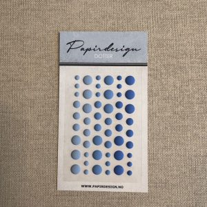 Papirdesign - Dotter: Blå, matte