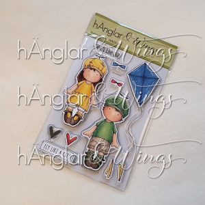 hÄnglar & Wings | A6 Clear Stamps - Flyga drake (fra vårkit 2026)