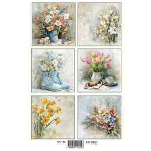 Reprint | Klippark A4 - Hello Spring Flowers