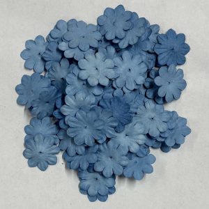 Reprint | Mini papirblomster - Dusty Blue
