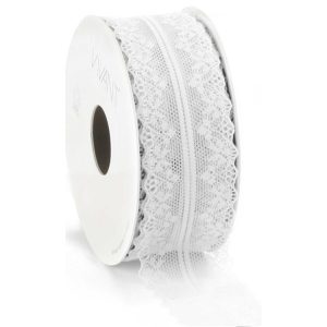 Valentina Ribbon - 38mm - White (metervare)