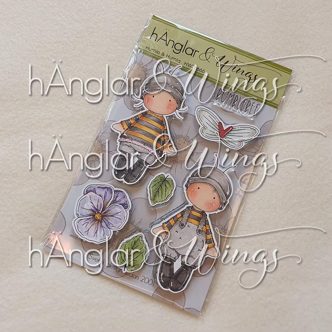hÄnglar & Wings | A6 Clear Stamps - Humle & Humla (fra försommarkit 2026)