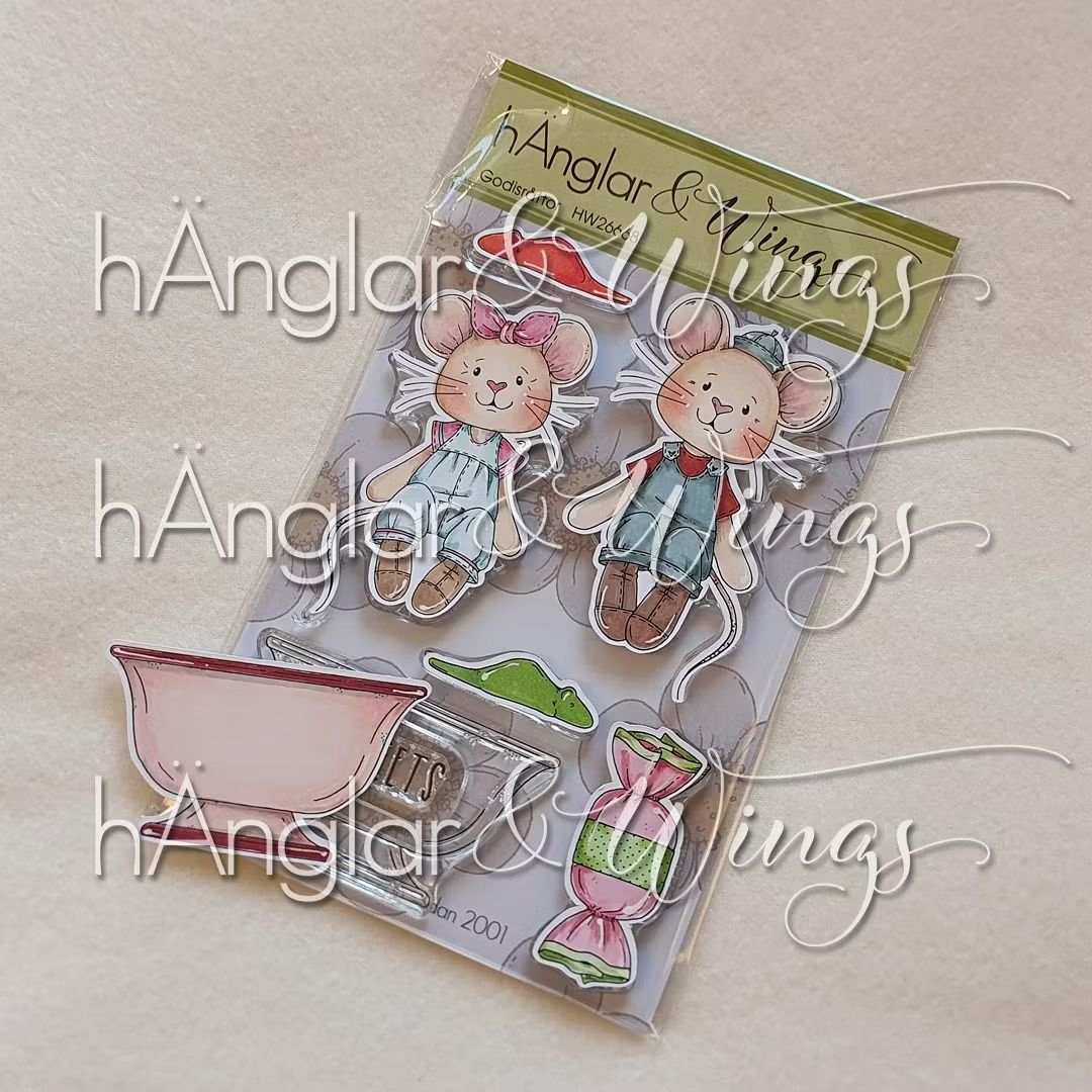 hÄnglar & Wings | A6 Clear Stamps - Godisråttor (fra försommarkit 2026)