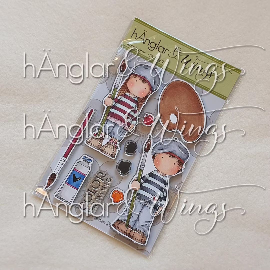 hÄnglar & Wings | A6 Clear Stamps - Konstnärer (fra försommarkit 2026)