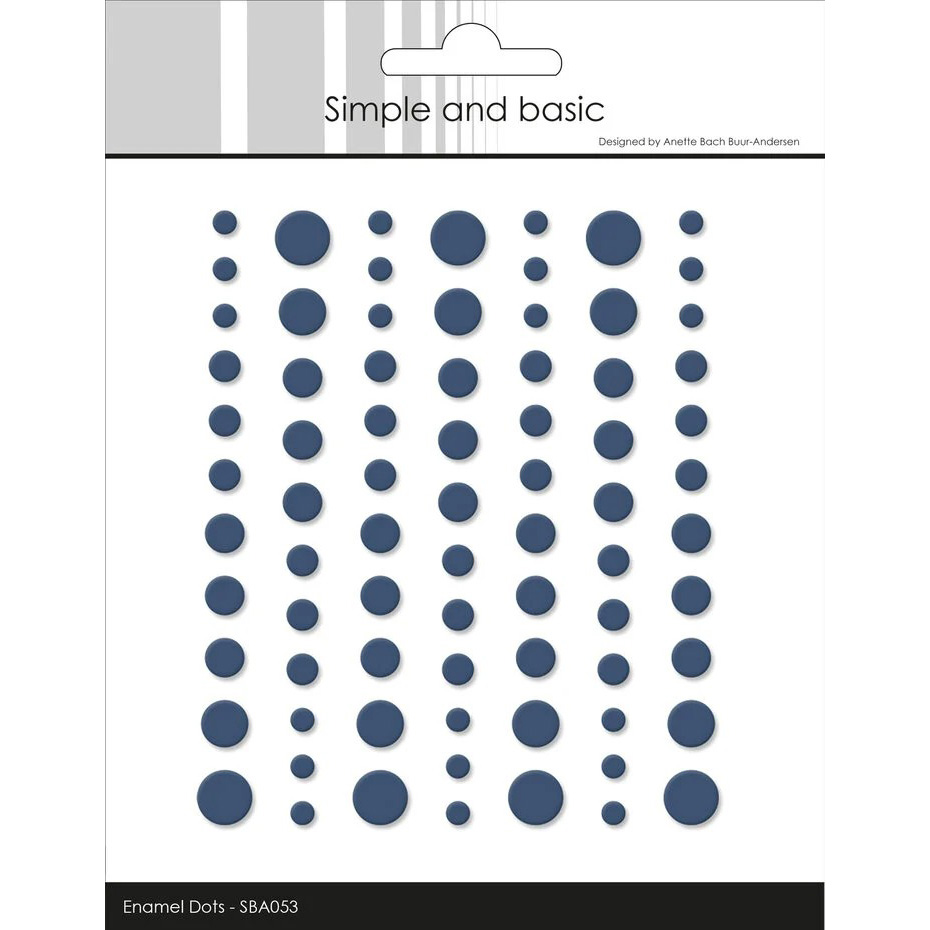Simple and basic | Matte Enamel Dots 053 - Navy