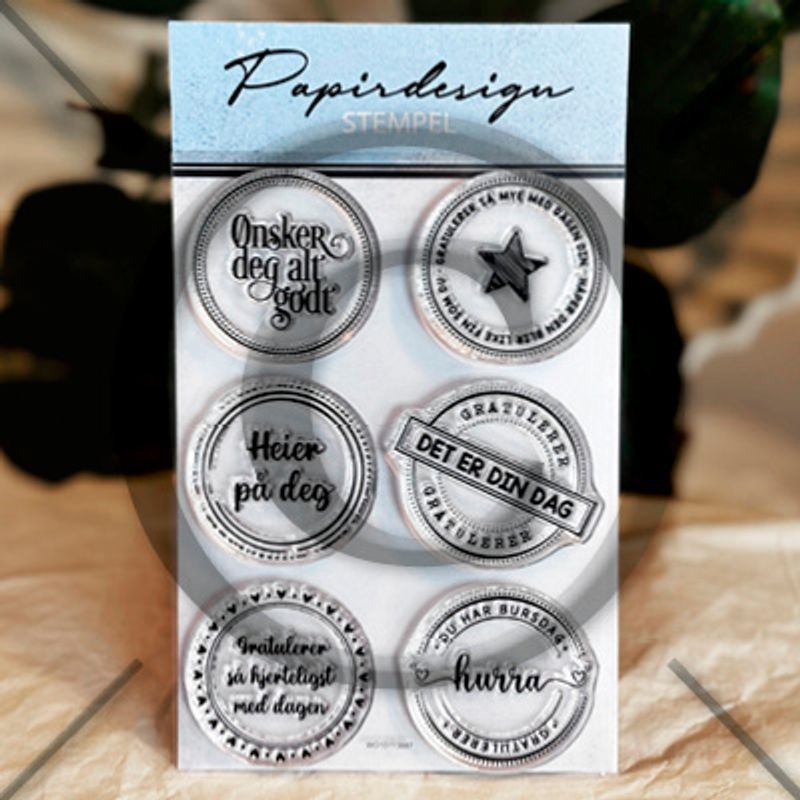 Papirdesign | Stempel - Runde stempler 2