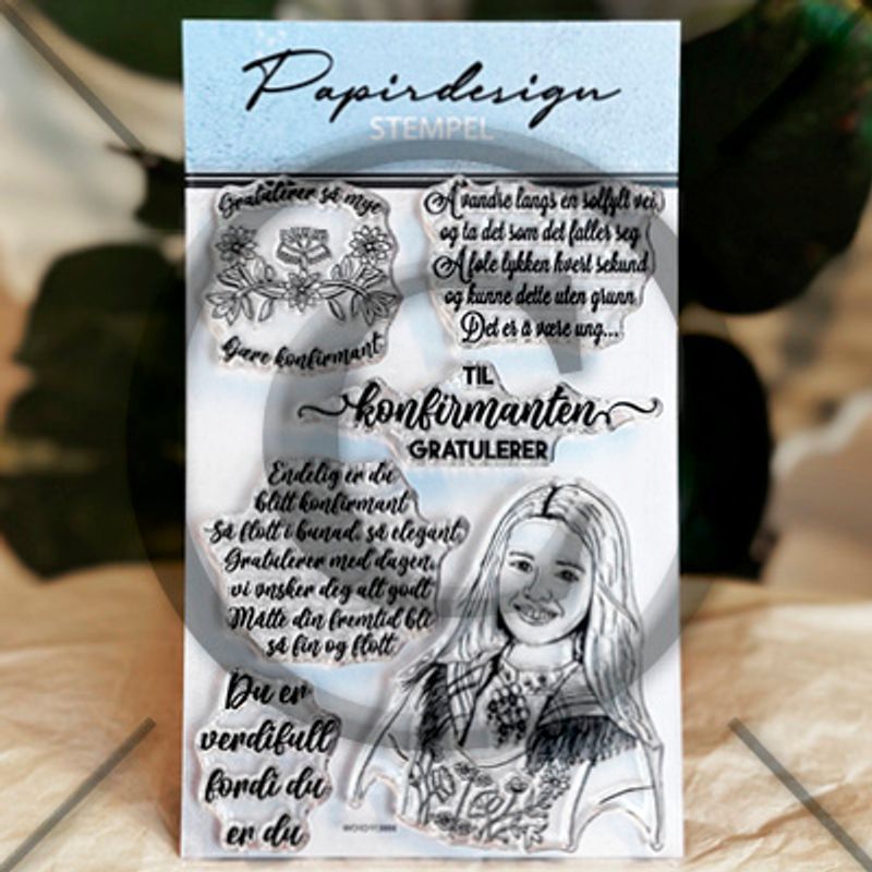 Papirdesign | Stempel - Flott i bunad