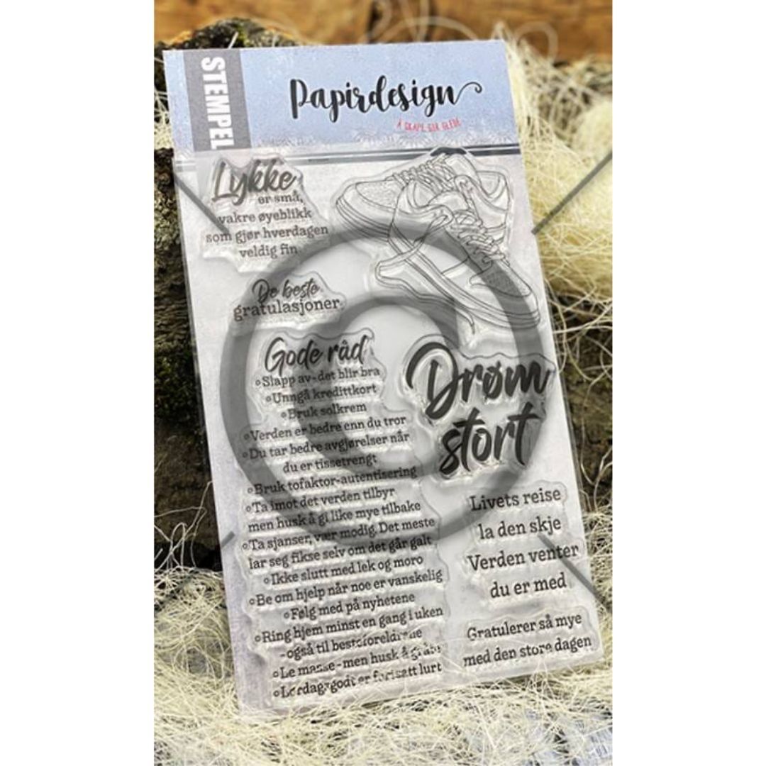 Papirdesign | Stempel - Drøm stort