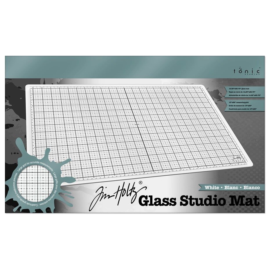 Tonic Studios | Tim Holtz - Glass Studio Mat, White