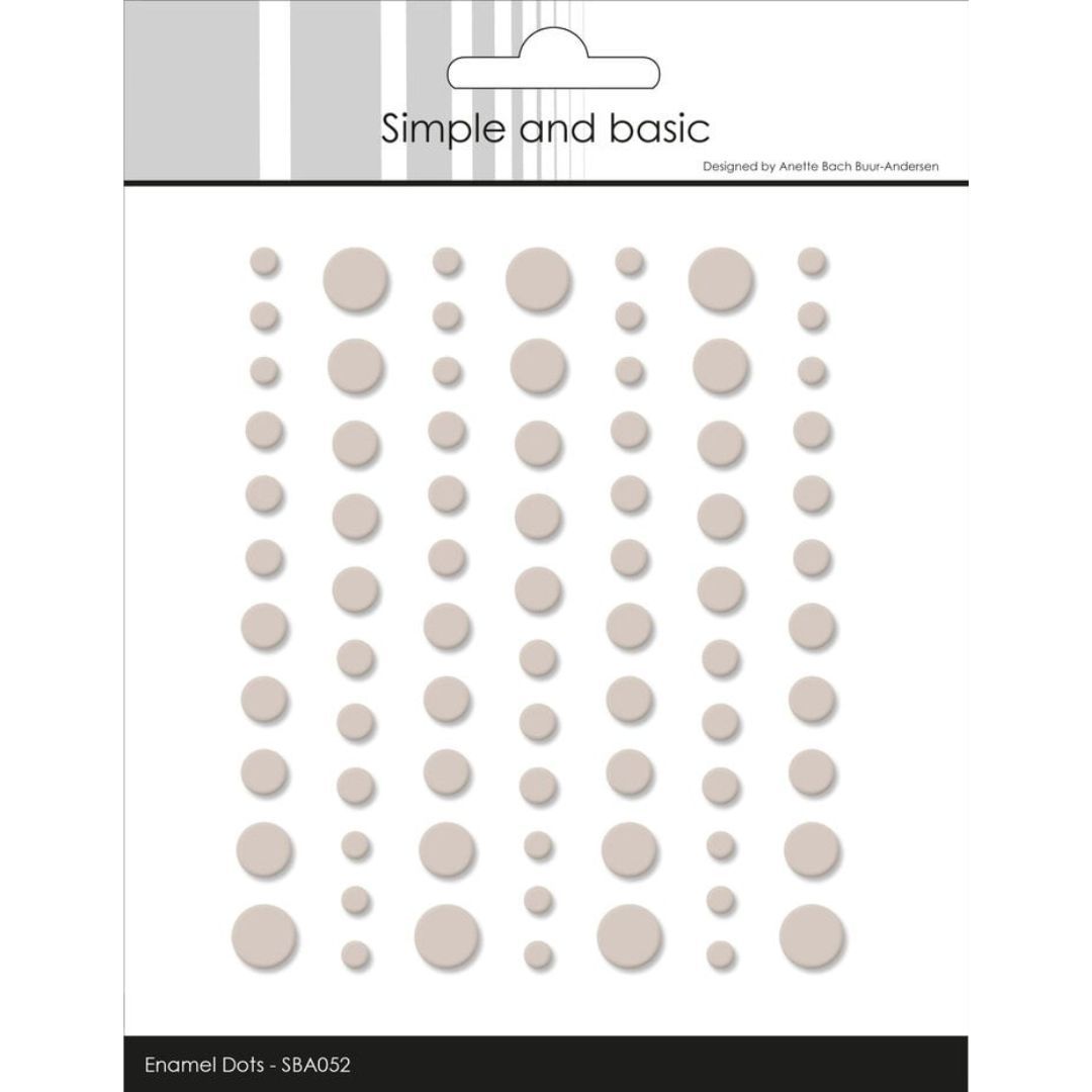 Simple and basic | Matte Enamel Dots 052 - Beige