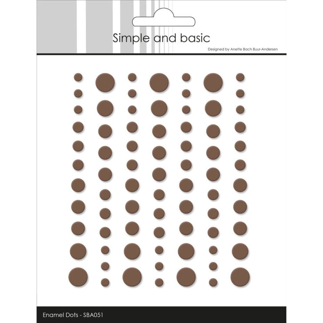 Simple and basic | Matte Enamel Dots 051 - Coffee