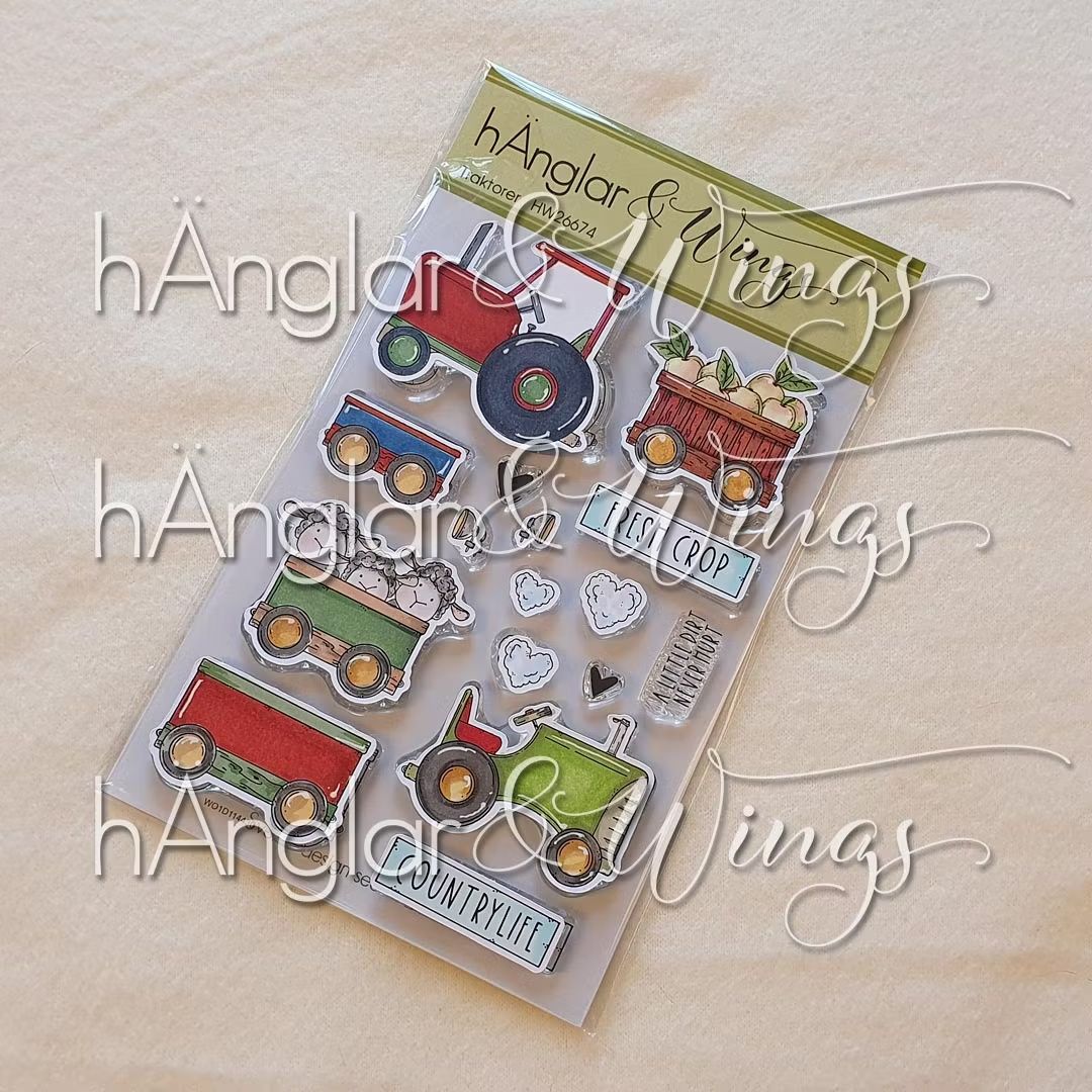 hÄnglar & Wings | A6 Clear Stamps - Traktorer