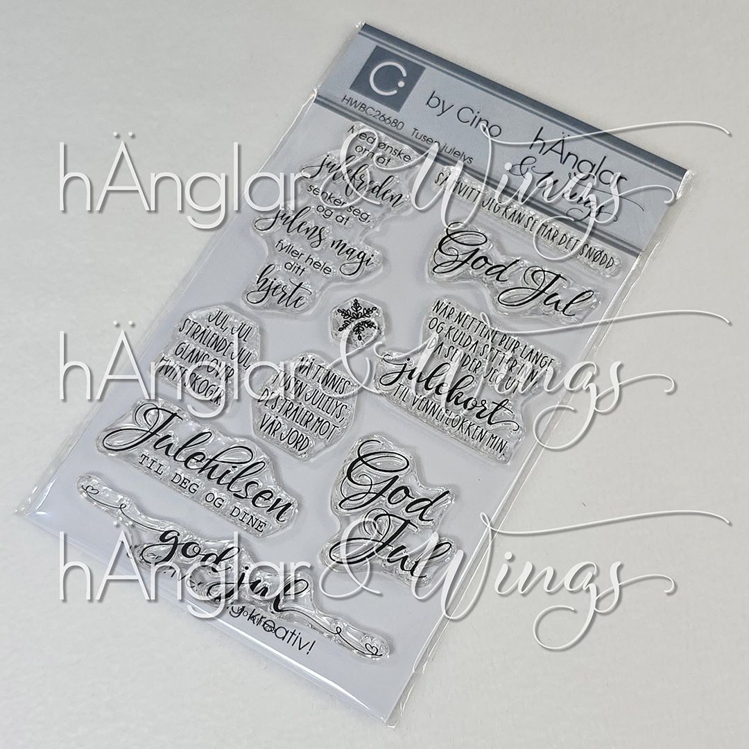 by Cino | hÄnglar & Wings | A6 Clear Stamps - Tusen julelys