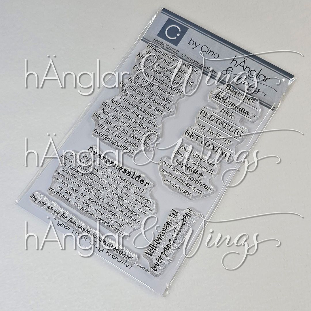 by Cino | hÄnglar & Wings | A6 Clear Stamps - Overgangsalder
