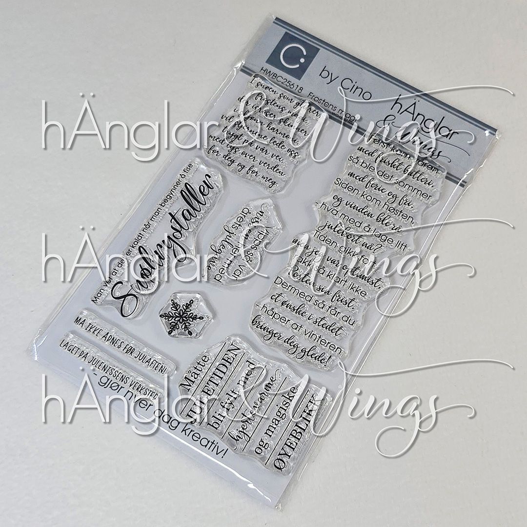 by Cino | hÄnglar & Wings | A6 Clear Stamps - Frostens magi