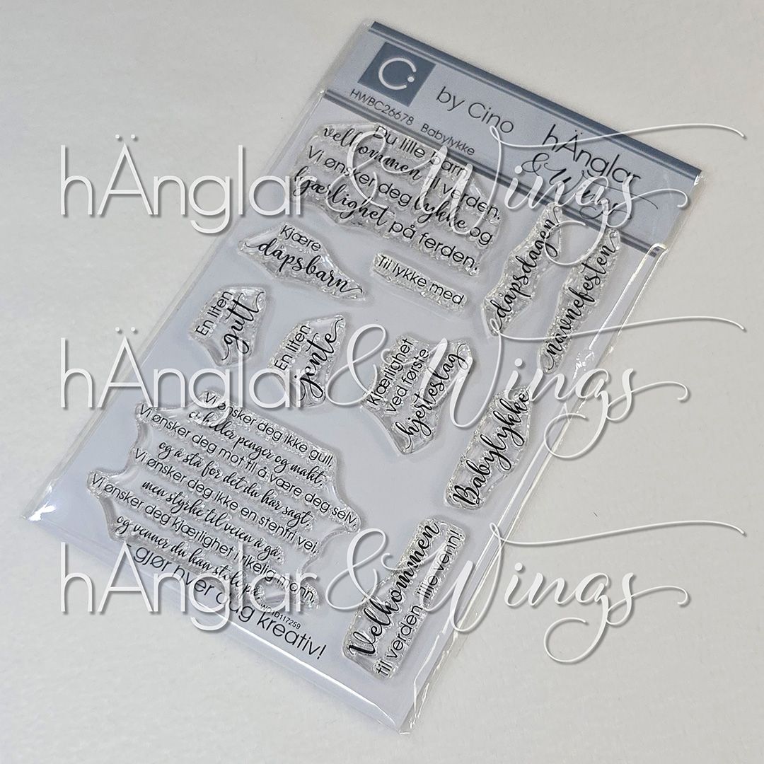 by Cino | hÄnglar & Wings | A6 Clear Stamps - Babylykke