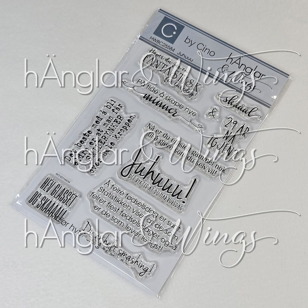 by Cino | hÄnglar & Wings | A6 Clear Stamps - Juhuuu