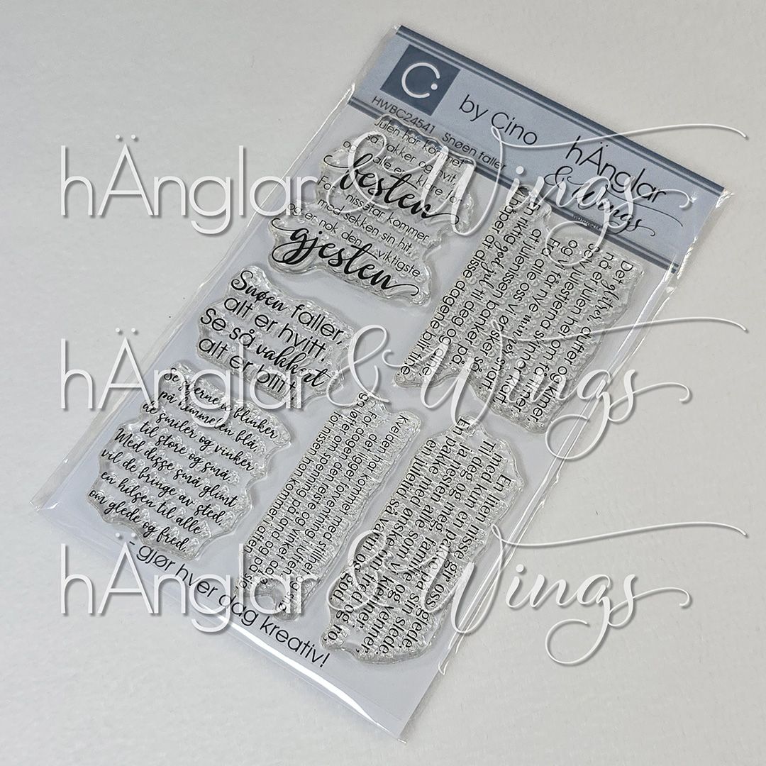 by Cino | hÄnglar & Wings | A6 Clear Stamps - Snøen faller
