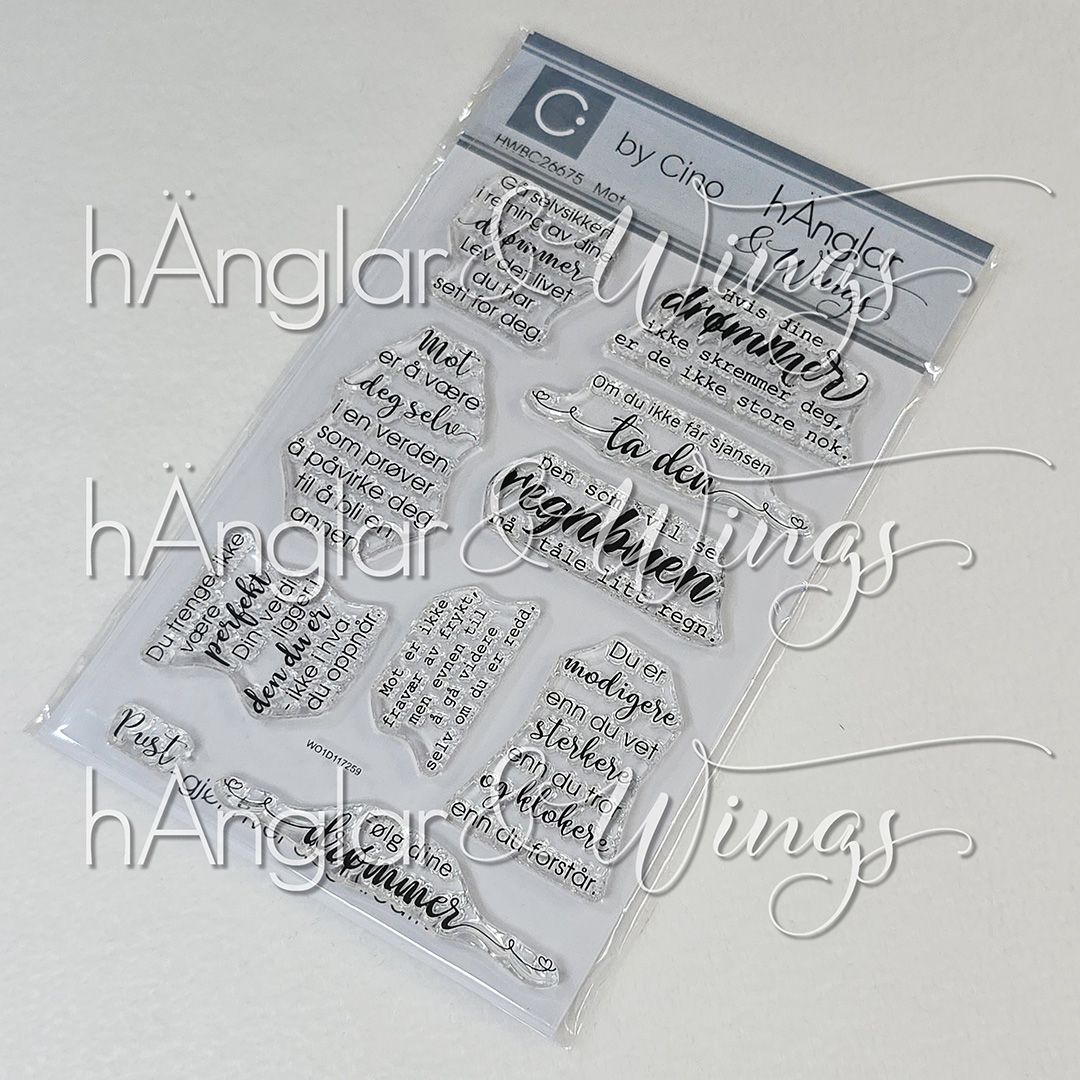 by Cino | hÄnglar & Wings | A6 Clear Stamps - Mot