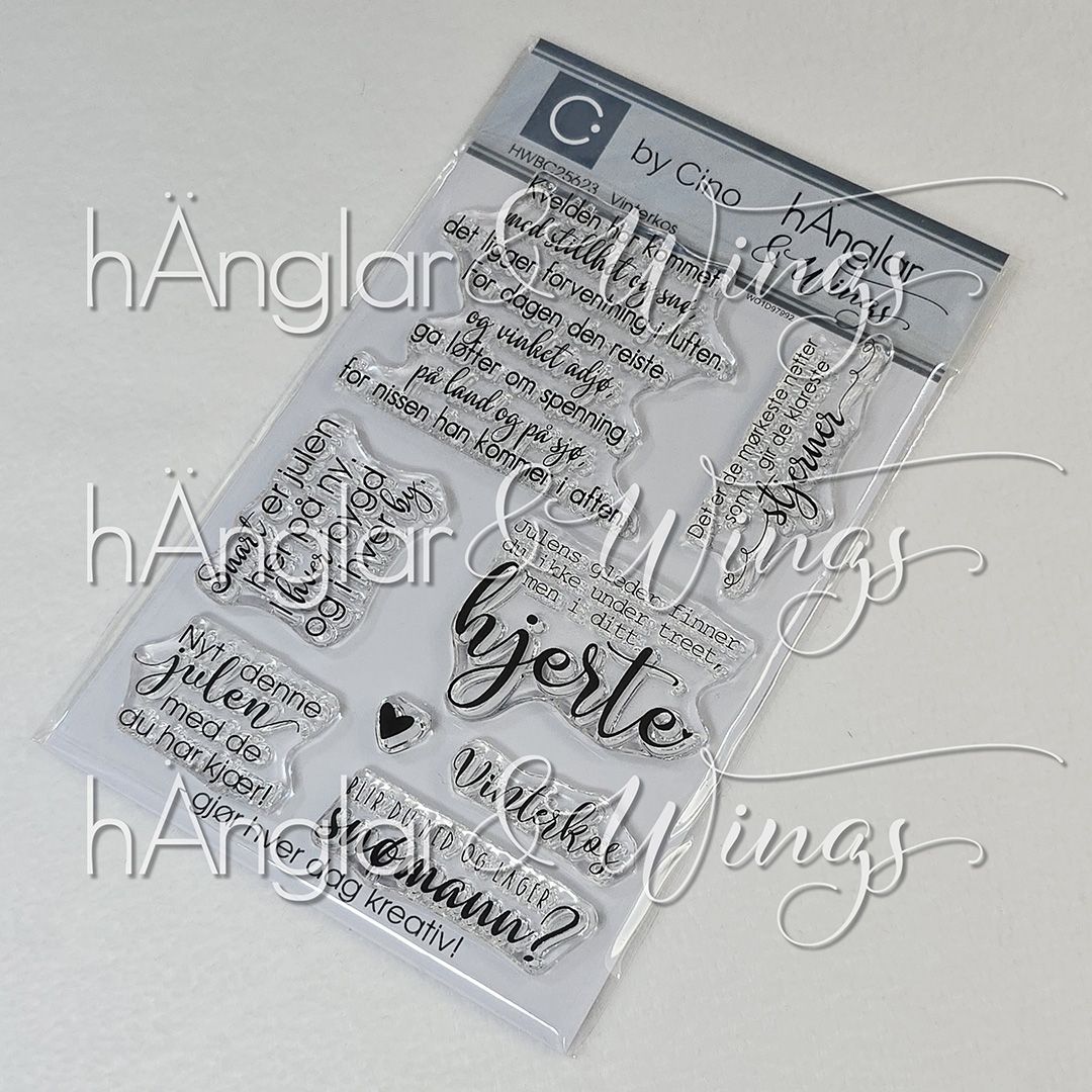 by Cino | hÄnglar & Wings | A6 Clear Stamps - Vinterkos