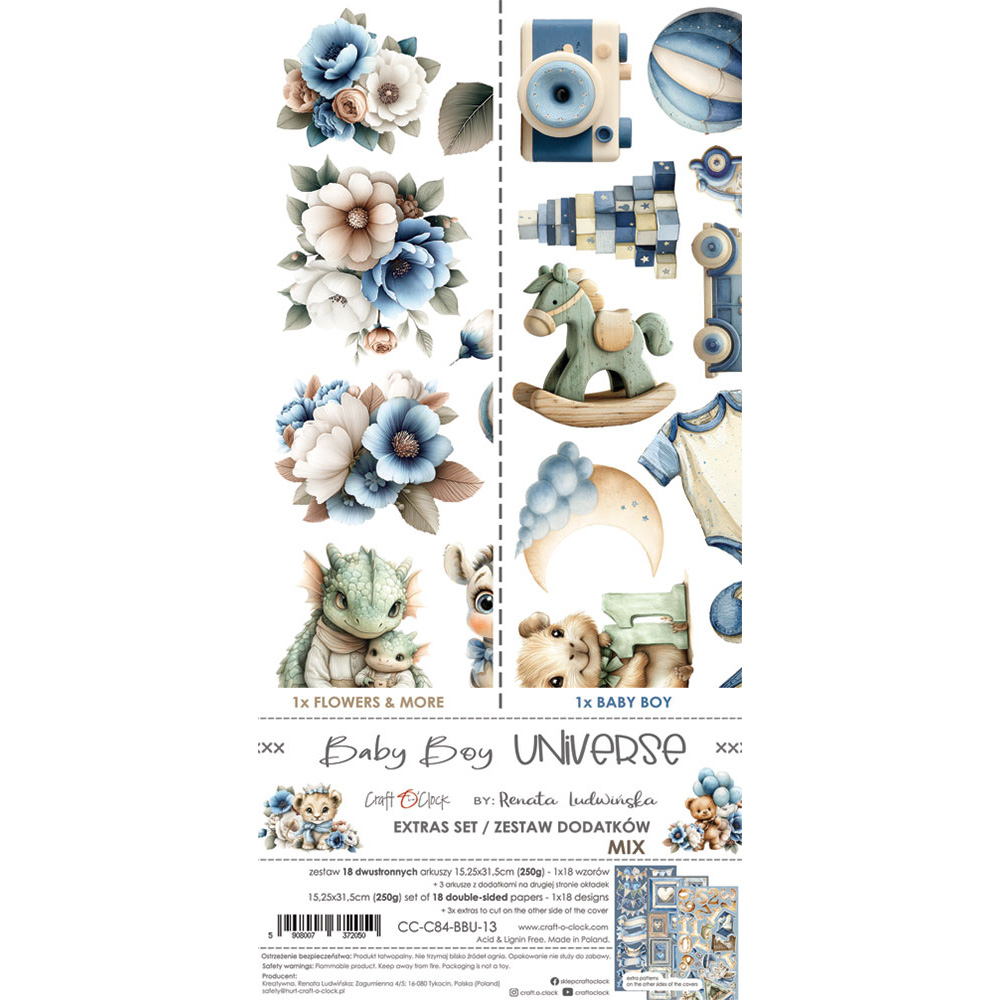 Craft O'Clock | Extras Set Mix - Baby Boy Universe
