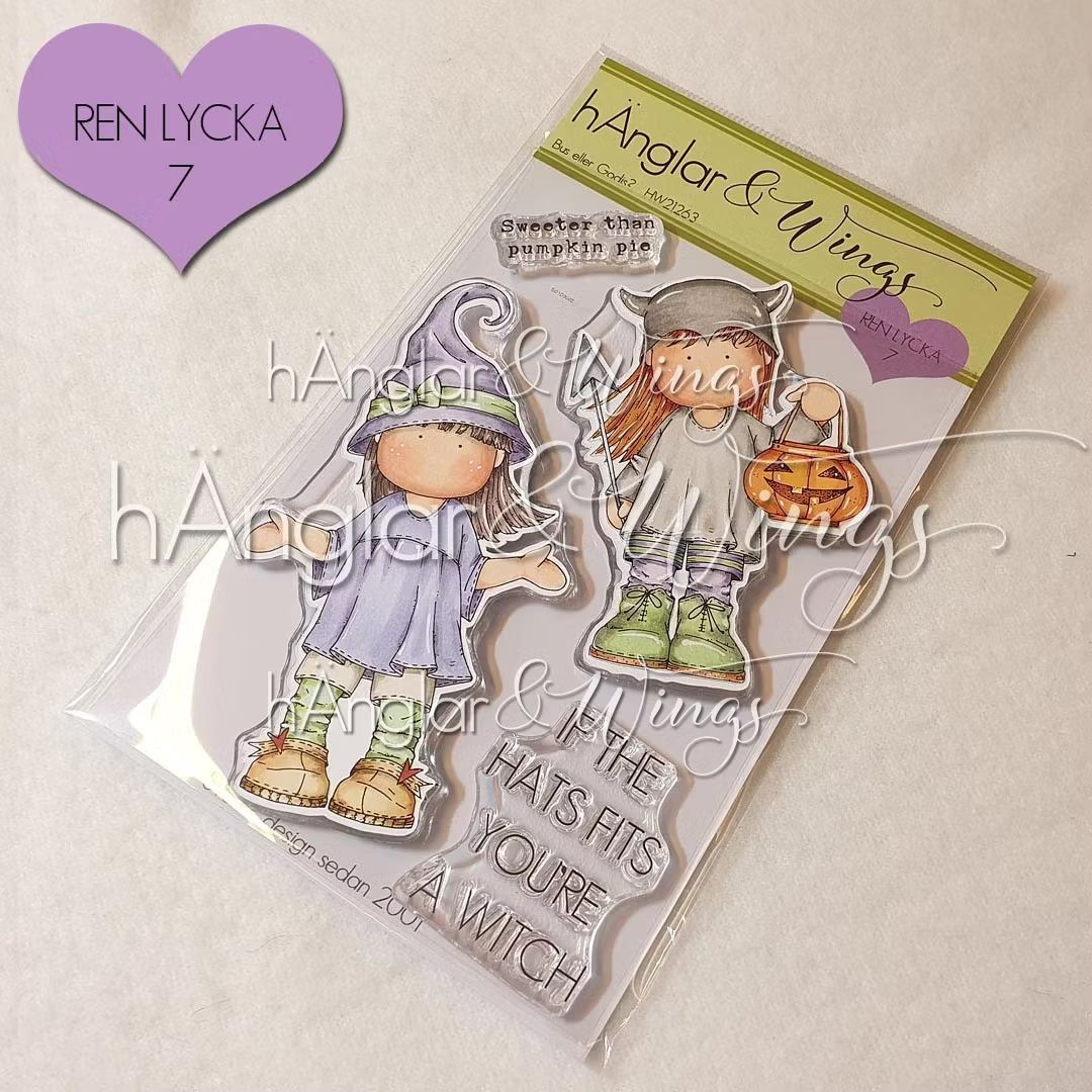 hÄnglar & Wings | A6 Clear Stamps - Bus eller Godis?