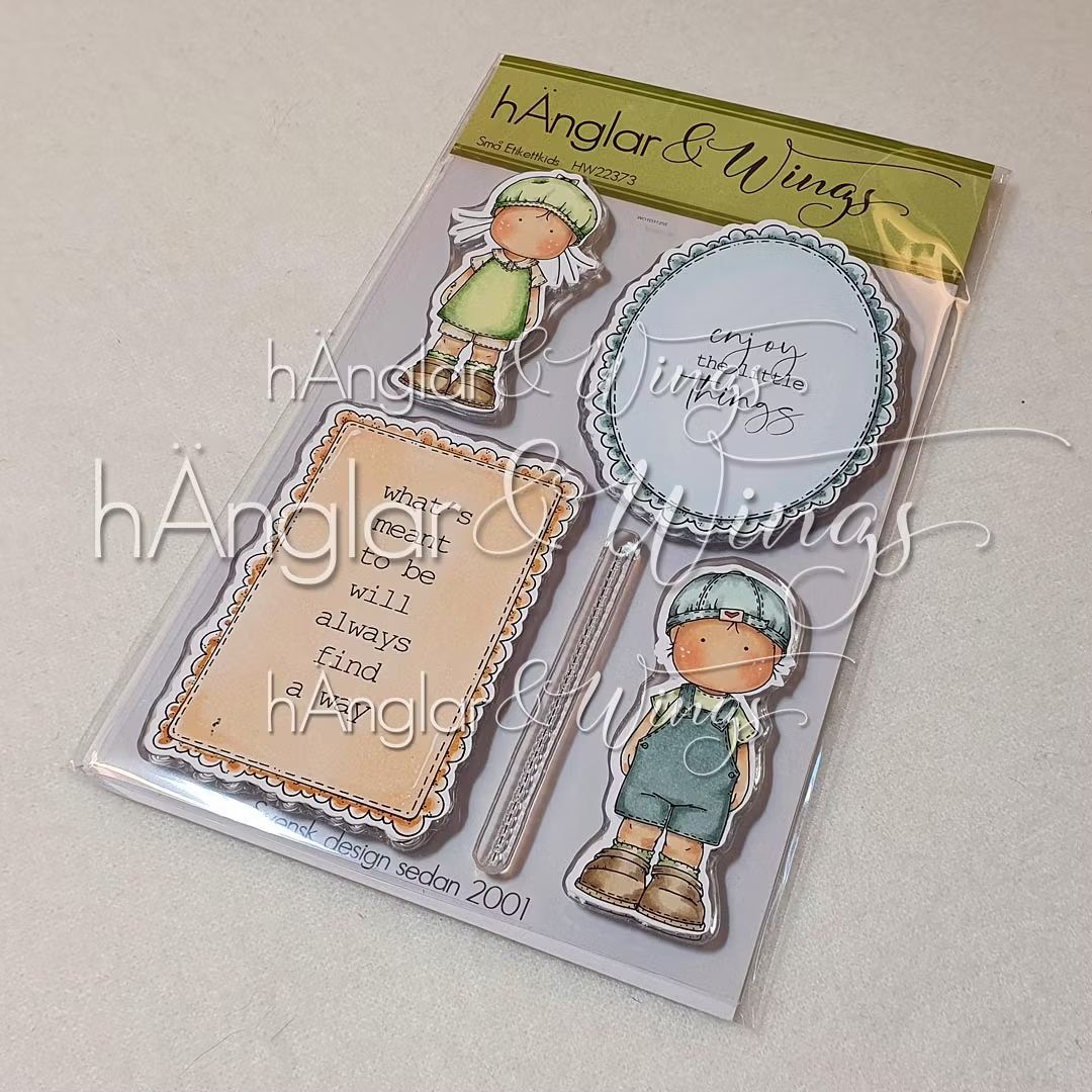 hÄnglar & Wings | A6 Clear Stamps – Små Etikettkids
