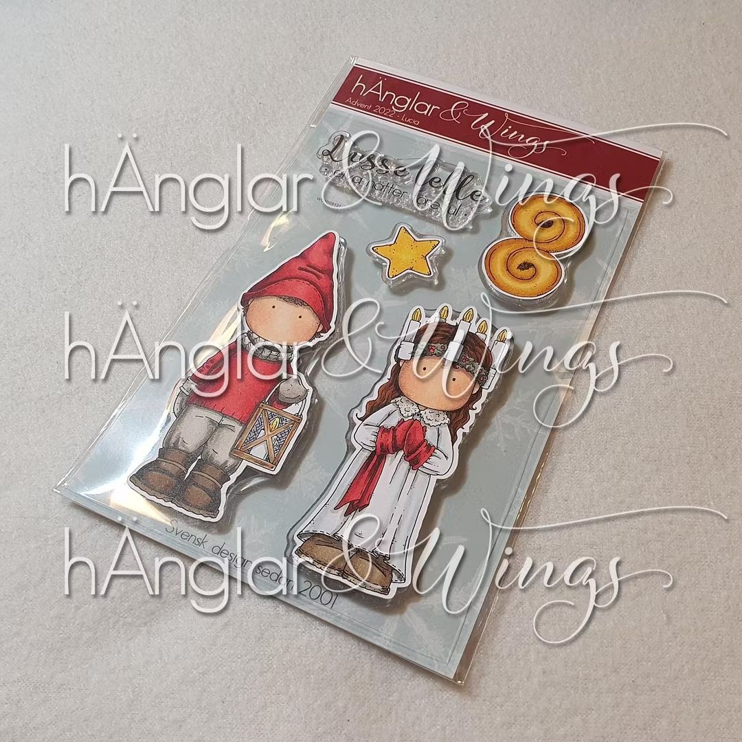 hÄnglar & Wings | A6 Clear Stamps – Advent 2022 - Lucia