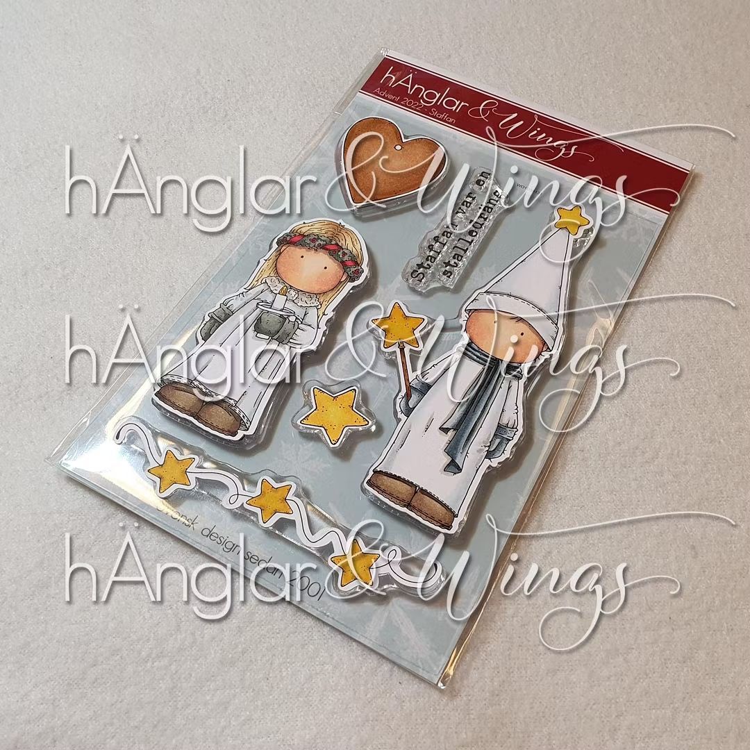 hÄnglar & Wings | A6 Clear Stamps – Advent 2022 - Staffan
