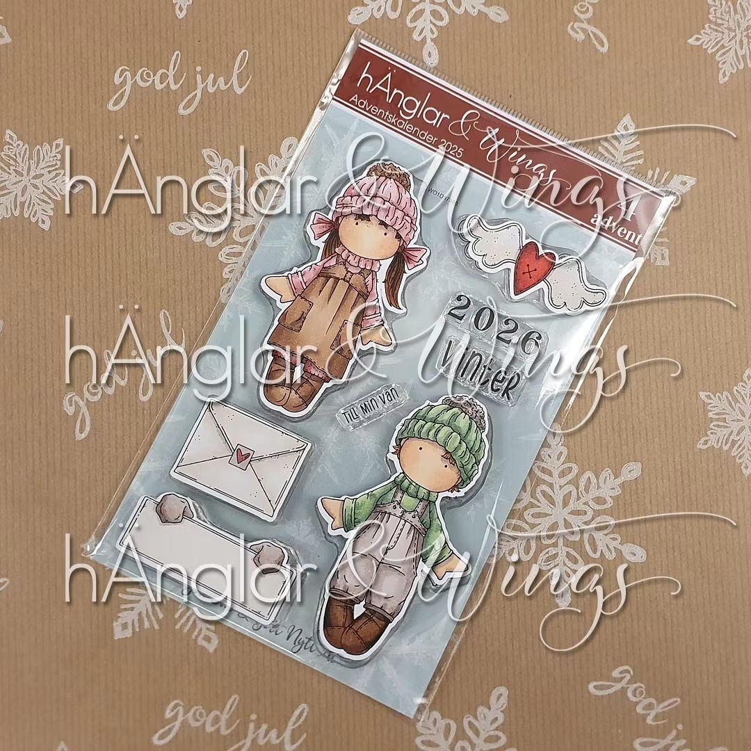 hÄnglar & Wings | A6 Clear Stamps - Advent 2025 - Nyårshälsning (4a Advent)