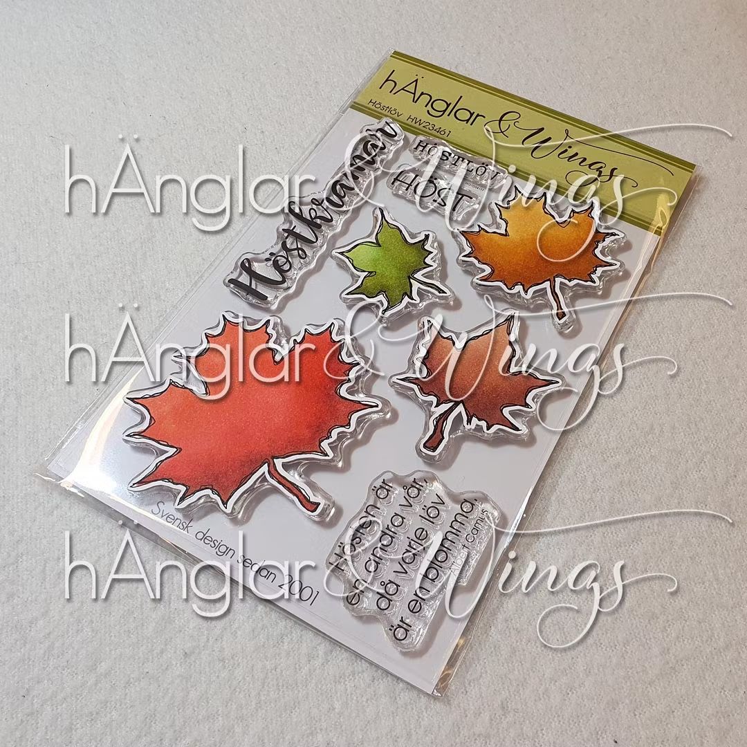 hÄnglar & Wings | A6 Clear Stamps - Höstlöv