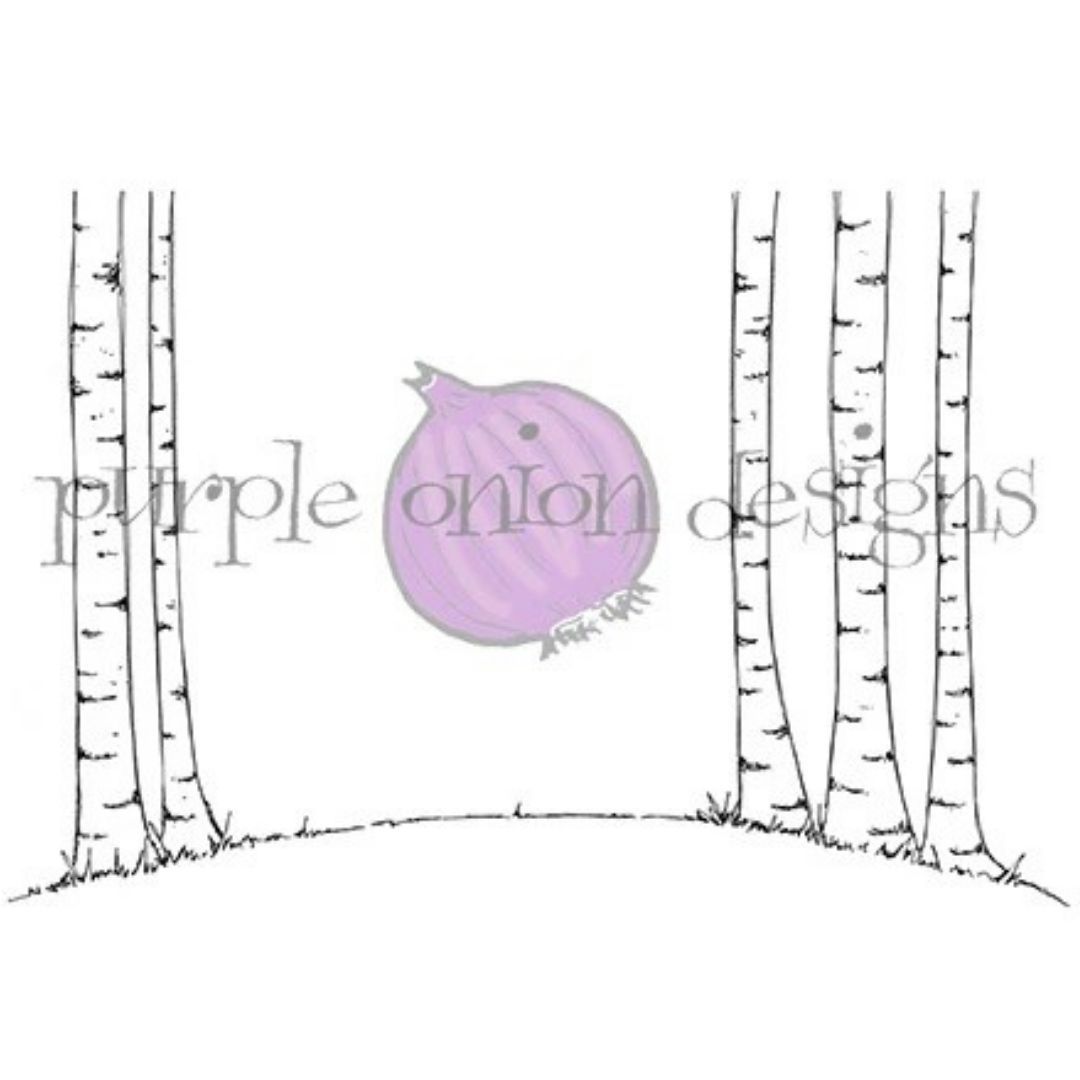 Purple Onion Designs | Birch Tree Background