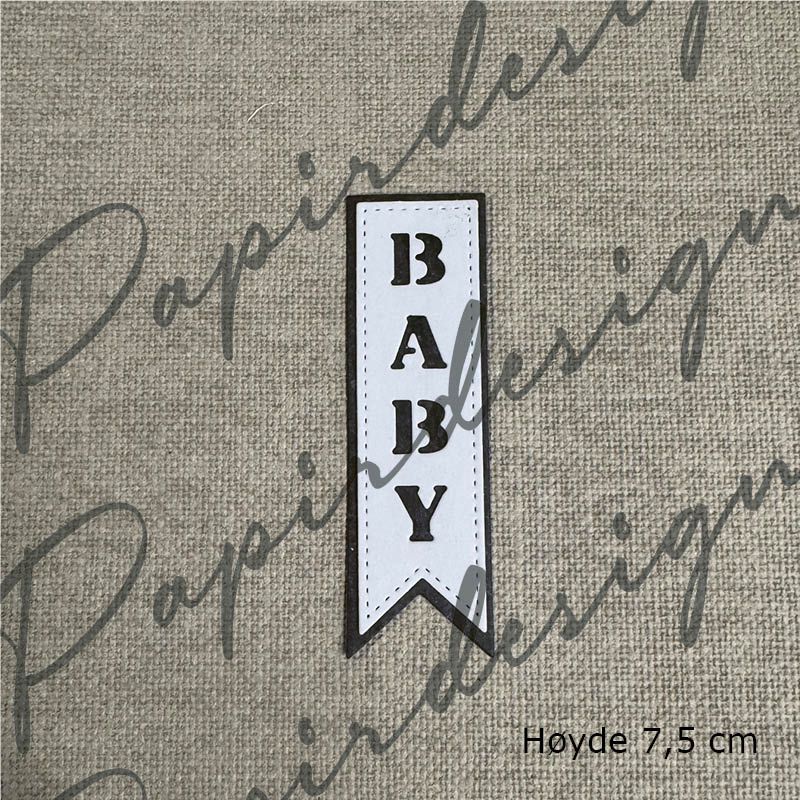 Papirdesign | Dies - Baby, vimpel