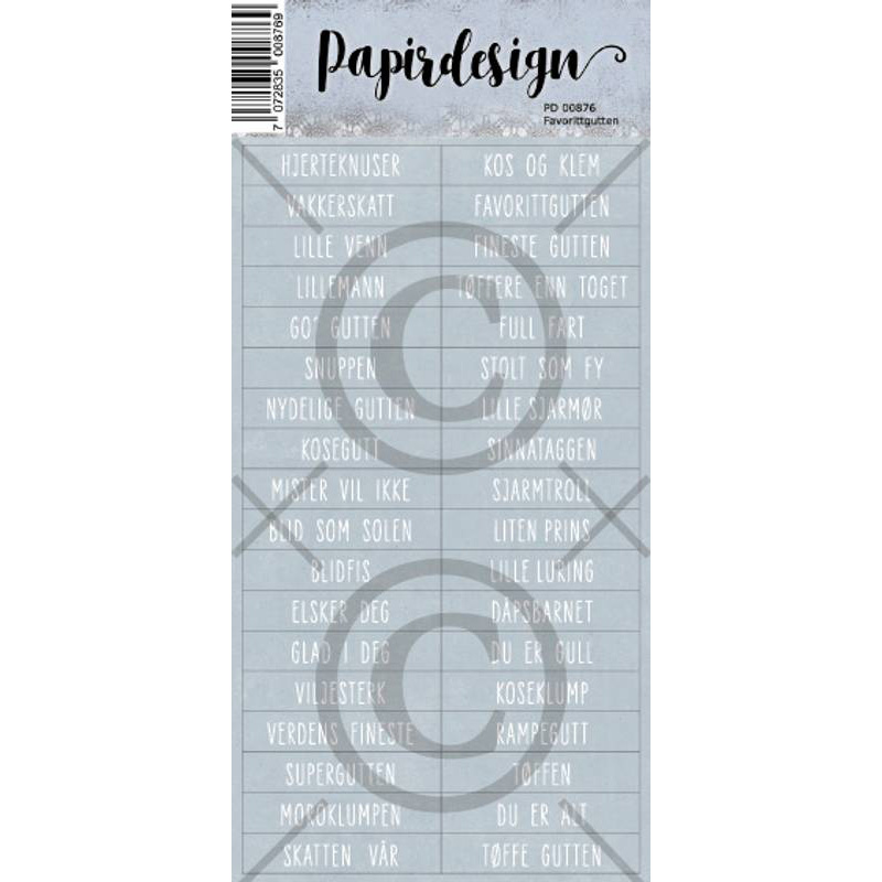 Papirdesign | Klistremerker - Favorittgutten